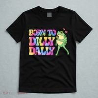 Born To Dilly Dally Playful Frog Fun T-Shirt thumb 5