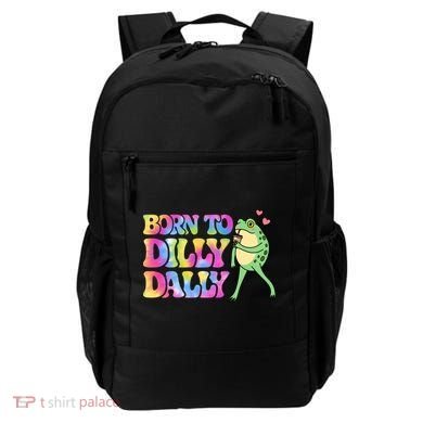 Born To Dilly Dally Playful Frog Fun Backpack