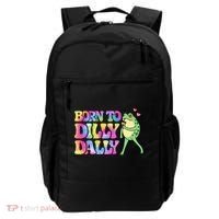 Born To Dilly Dally Playful Frog Fun Backpack thumb 0