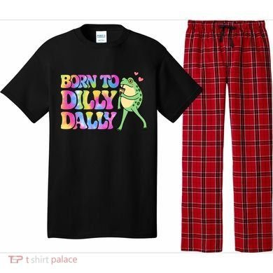 Born To Dilly Dally Playful Frog Fun Pajama Set