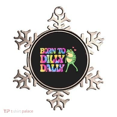 Born To Dilly Dally Playful Frog Fun Ornament