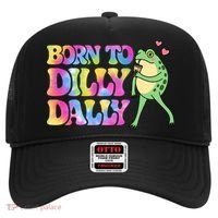 Born To Dilly Dally Playful Frog Fun Hat thumb 0