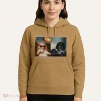 Born To Dilly Dally Forced To Lock In Cat Meme Hoodie thumb 5