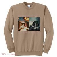 Born To Dilly Dally Forced To Lock In Cat Meme Sweatshirt thumb 0