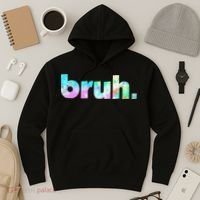 Bruh Tie Dye Brah Bro Dude Greeting Slang Funny Meme Saying  Hoodie thumb 3