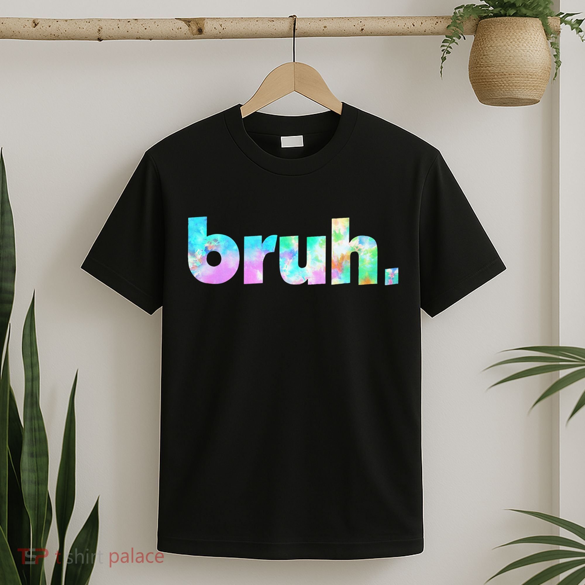 Bruh Tie Dye Brah Bro Dude Greeting Slang Funny Meme Saying  T-Shirt