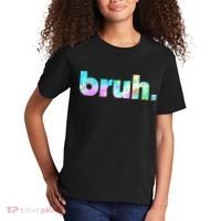 Bruh Tie Dye Brah Bro Dude Greeting Slang Funny Meme Saying  Kids T-Shirt thumb 2