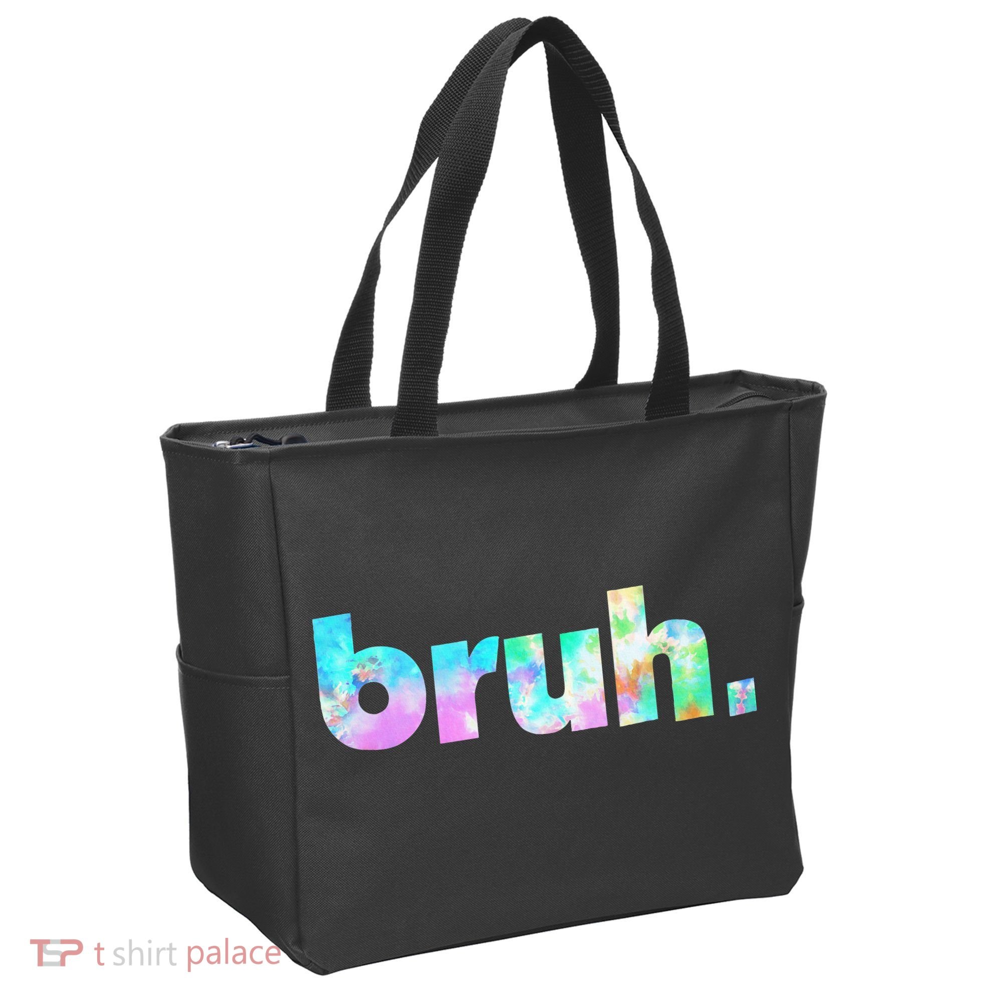 Bruh Tie Dye Brah Bro Dude Greeting Slang Funny Meme Saying  Tote Bag