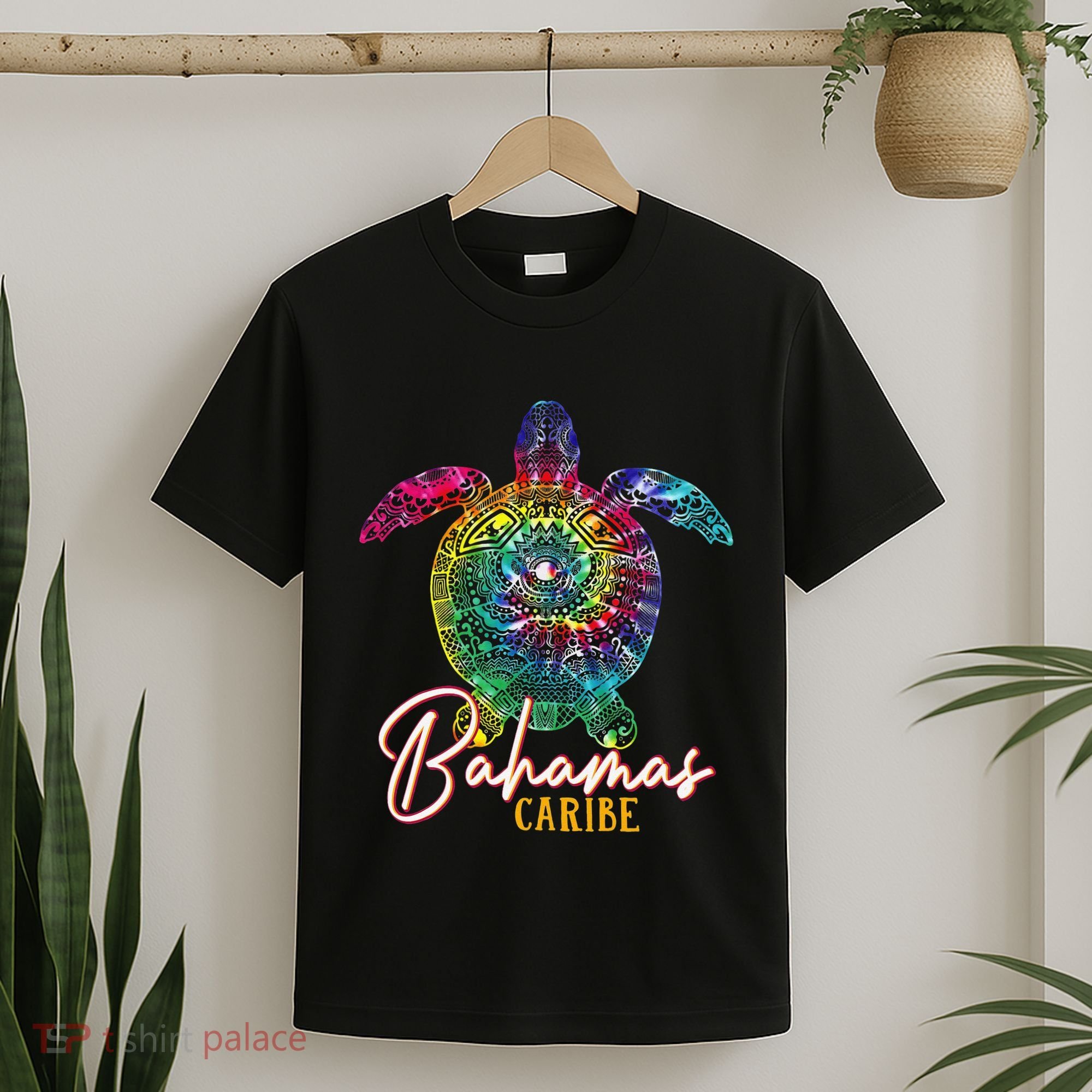 Bahamas Tie Dye Sea Turtle Caribe Matching Family Vacation T-Shirt