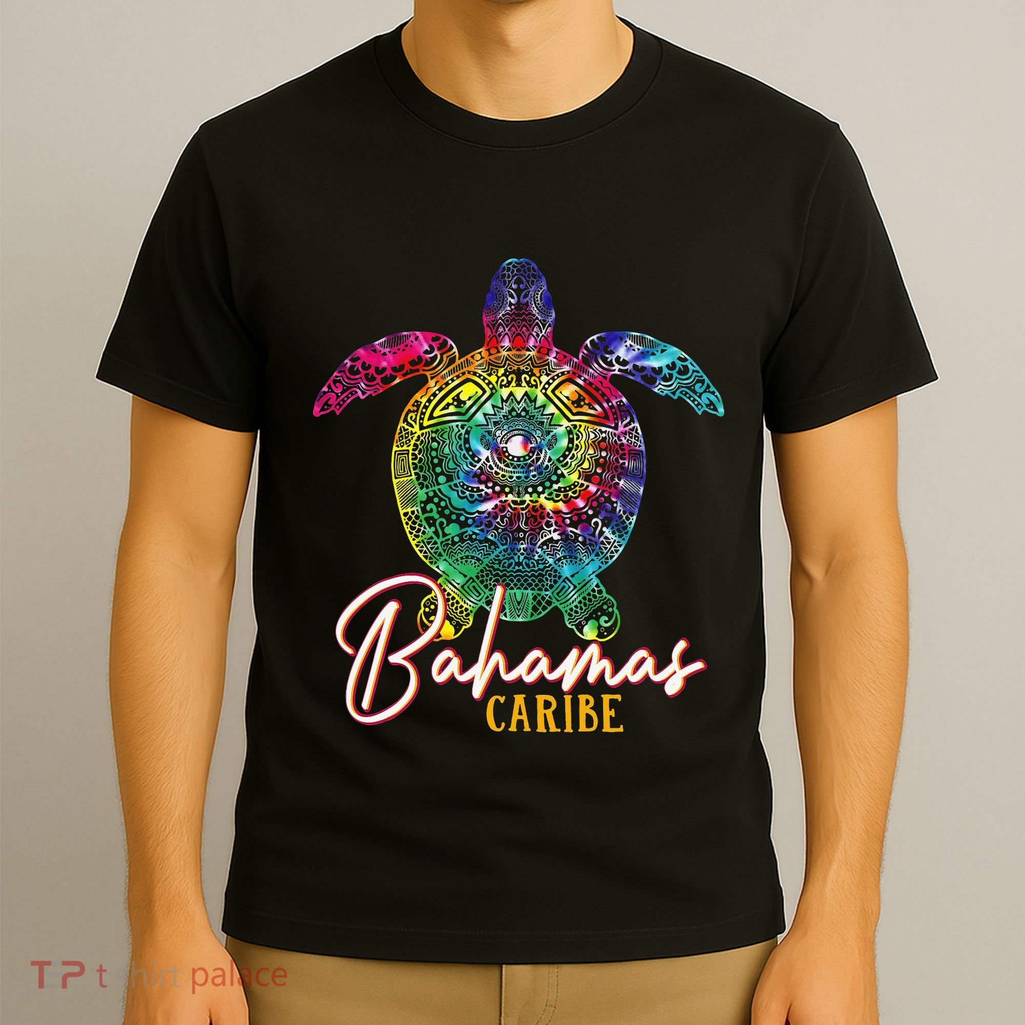 Bahamas Tie Dye Sea Turtle Caribe Matching Family Vacation T-Shirt