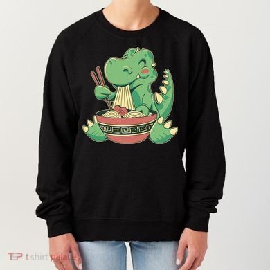 Baby Trex Eating Ramen Noodles Women's Sweatshirt