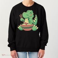Baby Trex Eating Ramen Noodles Women's Sweatshirt thumb 0
