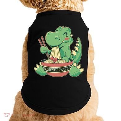 Baby Trex Eating Ramen Noodles Doggie Tank