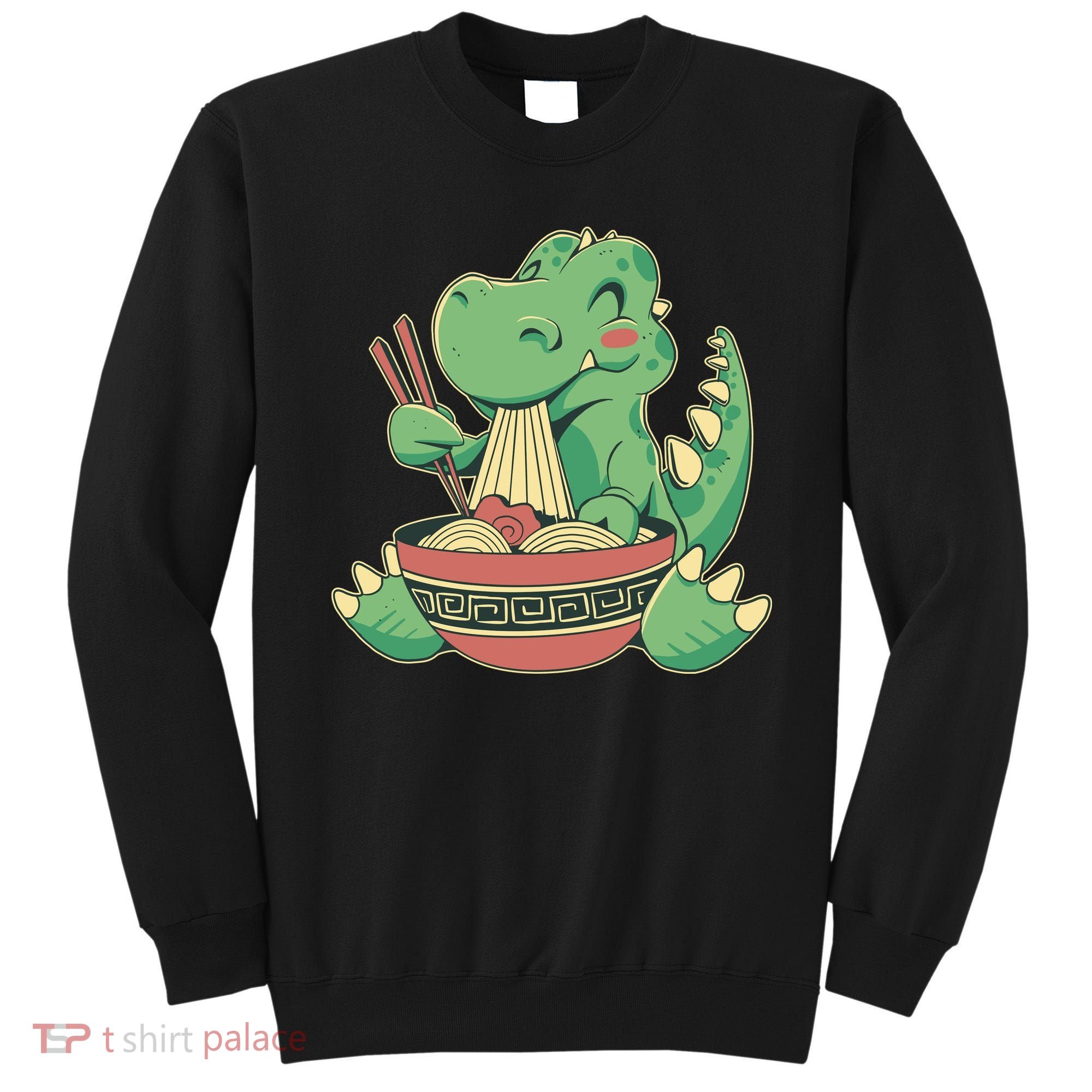 Baby Trex Eating Ramen Noodles Sweatshirt