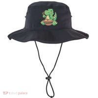 Baby Trex Eating Ramen Noodles Bucket Hat thumb 0