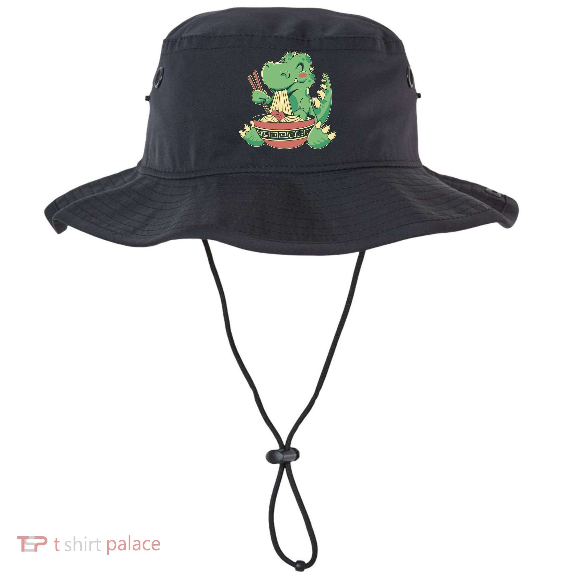 Baby Trex Eating Ramen Noodles Bucket Hat