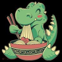 Baby Trex Eating Ramen Noodles Coffee Mug thumb 5
