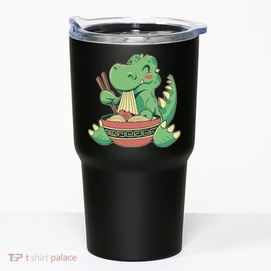 Baby Trex Eating Ramen Noodles Tumbler