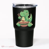 Baby Trex Eating Ramen Noodles Tumbler thumb 0