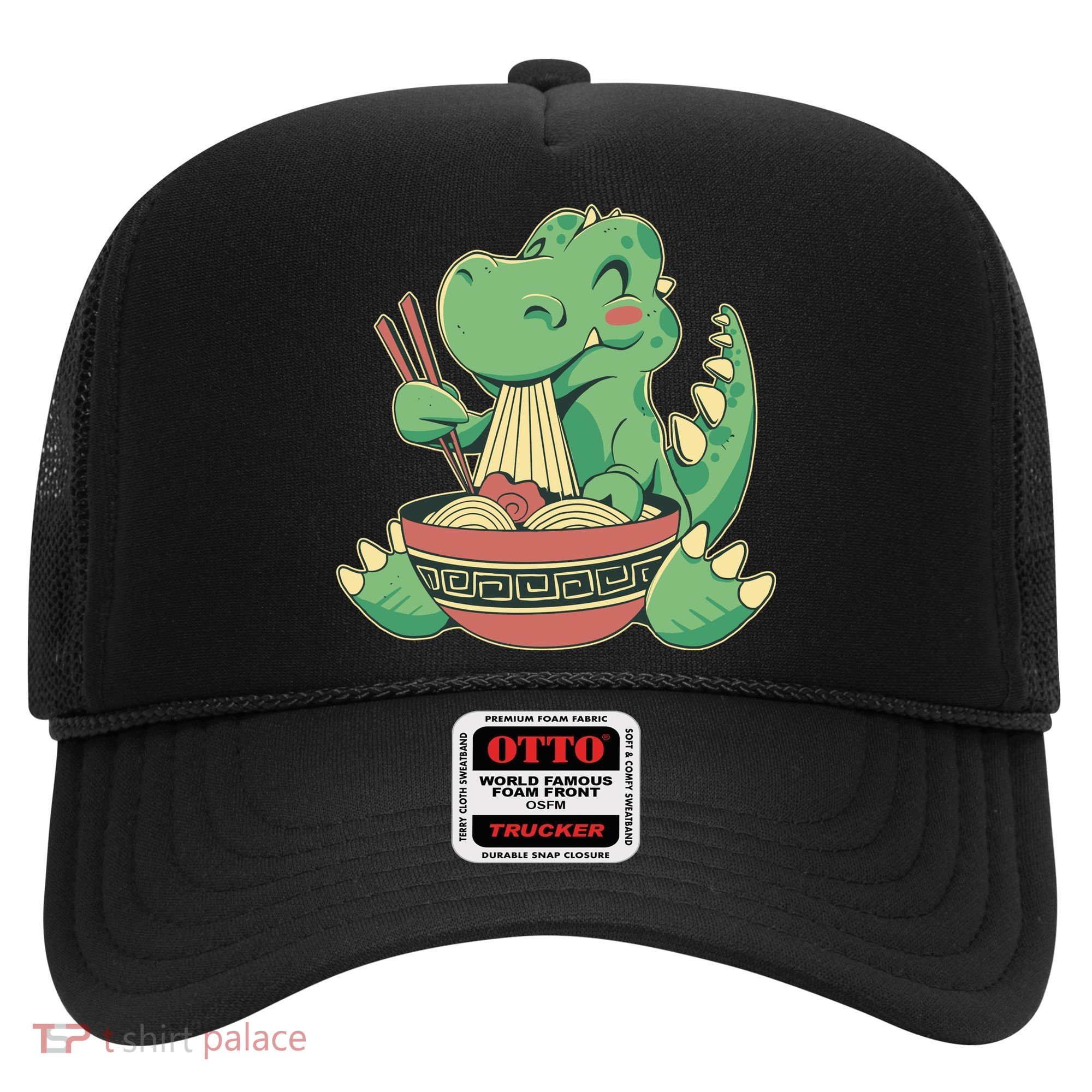 Baby Trex Eating Ramen Noodles Hat