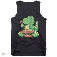 Baby Trex Eating Ramen Noodles Tank Top thumb 0