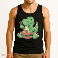 Baby Trex Eating Ramen Noodles Tank Top thumb 3
