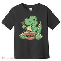 Baby Trex Eating Ramen Noodles Toddler T-Shirt thumb 0