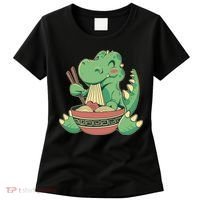 Baby Trex Eating Ramen Noodles Women's T-Shirt thumb 0