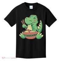 Baby Trex Eating Ramen Noodles Kids T-Shirt thumb 0