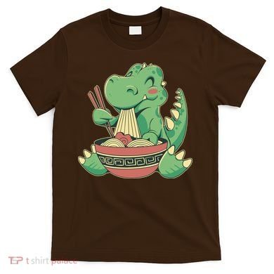 Baby Trex Eating Ramen Noodles T-Shirt