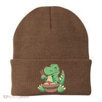 Baby Trex Eating Ramen Noodles Beanie thumb 0