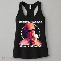 Born To Eat Ice Cream Forced To Be President Women's Tank Top thumb 3