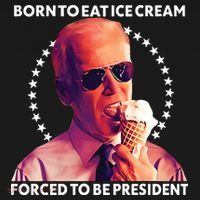 Born To Eat Ice Cream Forced To Be President Baby Bodysuit thumb 2