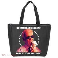 Born To Eat Ice Cream Forced To Be President Tote Bag thumb 0