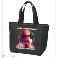 Born To Eat Ice Cream Forced To Be President Tote Bag thumb 3
