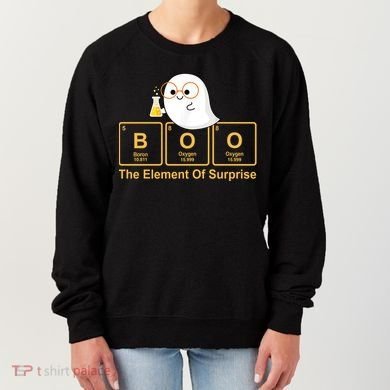 Boo The Element Of Surprise Ghost Chemist Halloween Women's Sweatshirt