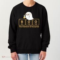 Boo The Element Of Surprise Ghost Chemist Halloween Women's Sweatshirt thumb 0