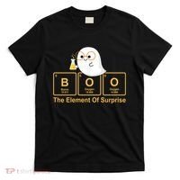 Boo The Element Of Surprise Ghost Chemist Halloween T-Shirt thumb 0