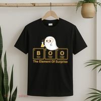 Boo The Element Of Surprise Ghost Chemist Halloween T-Shirt thumb 2