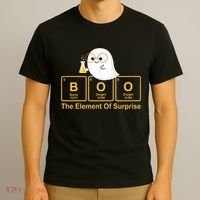 Boo The Element Of Surprise Ghost Chemist Halloween T-Shirt thumb 3