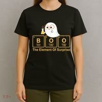 Boo The Element Of Surprise Ghost Chemist Halloween T-Shirt thumb 4