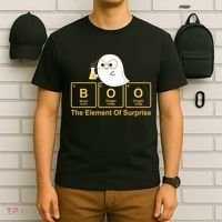 Boo The Element Of Surprise Ghost Chemist Halloween T-Shirt thumb 6