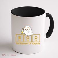Boo The Element Of Surprise Ghost Chemist Halloween Coffee Mug thumb 1