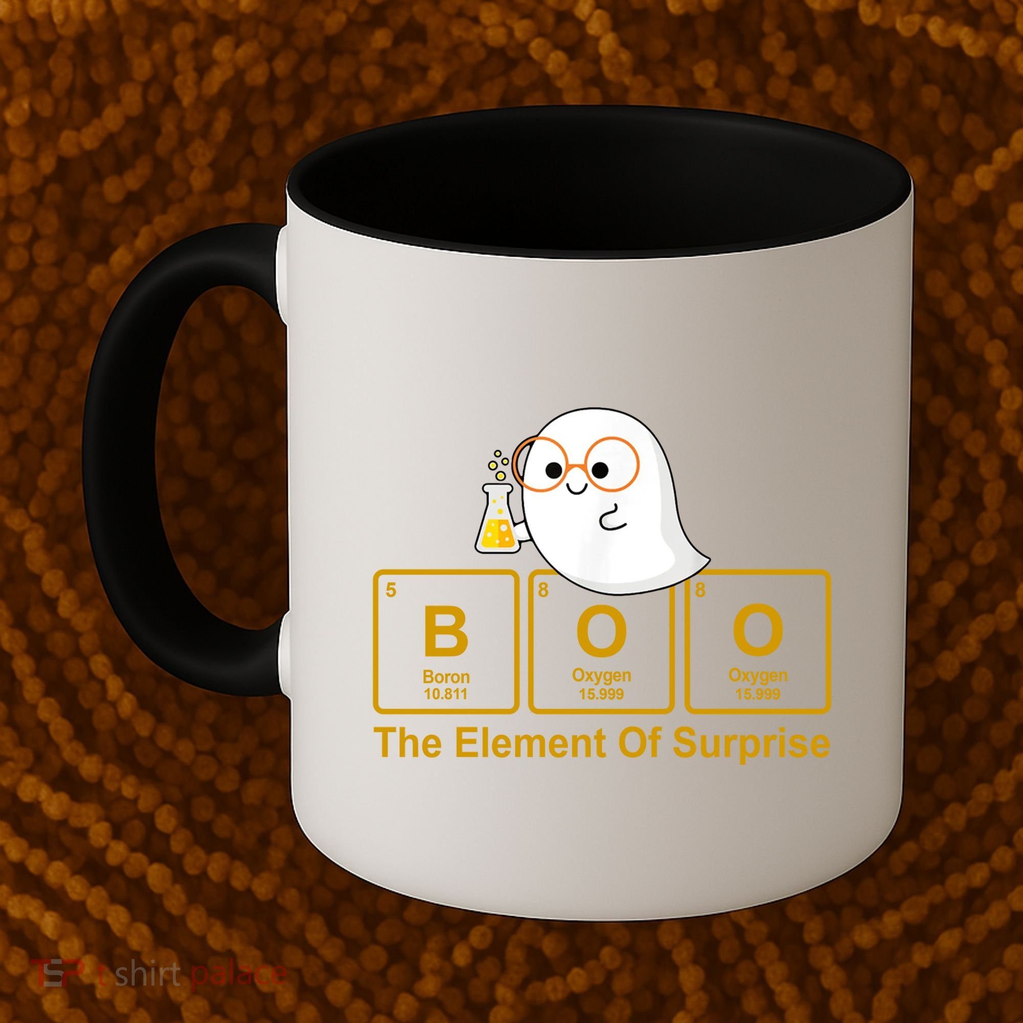 Boo The Element Of Surprise Ghost Chemist Halloween Coffee Mug