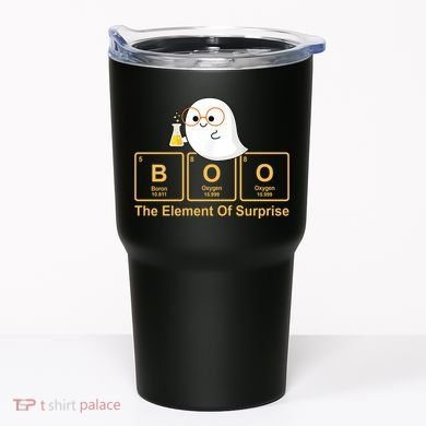 Boo The Element Of Surprise Ghost Chemist Halloween Tumbler