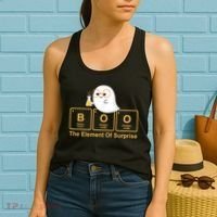 Boo The Element Of Surprise Ghost Chemist Halloween Women's Tank Top thumb 2