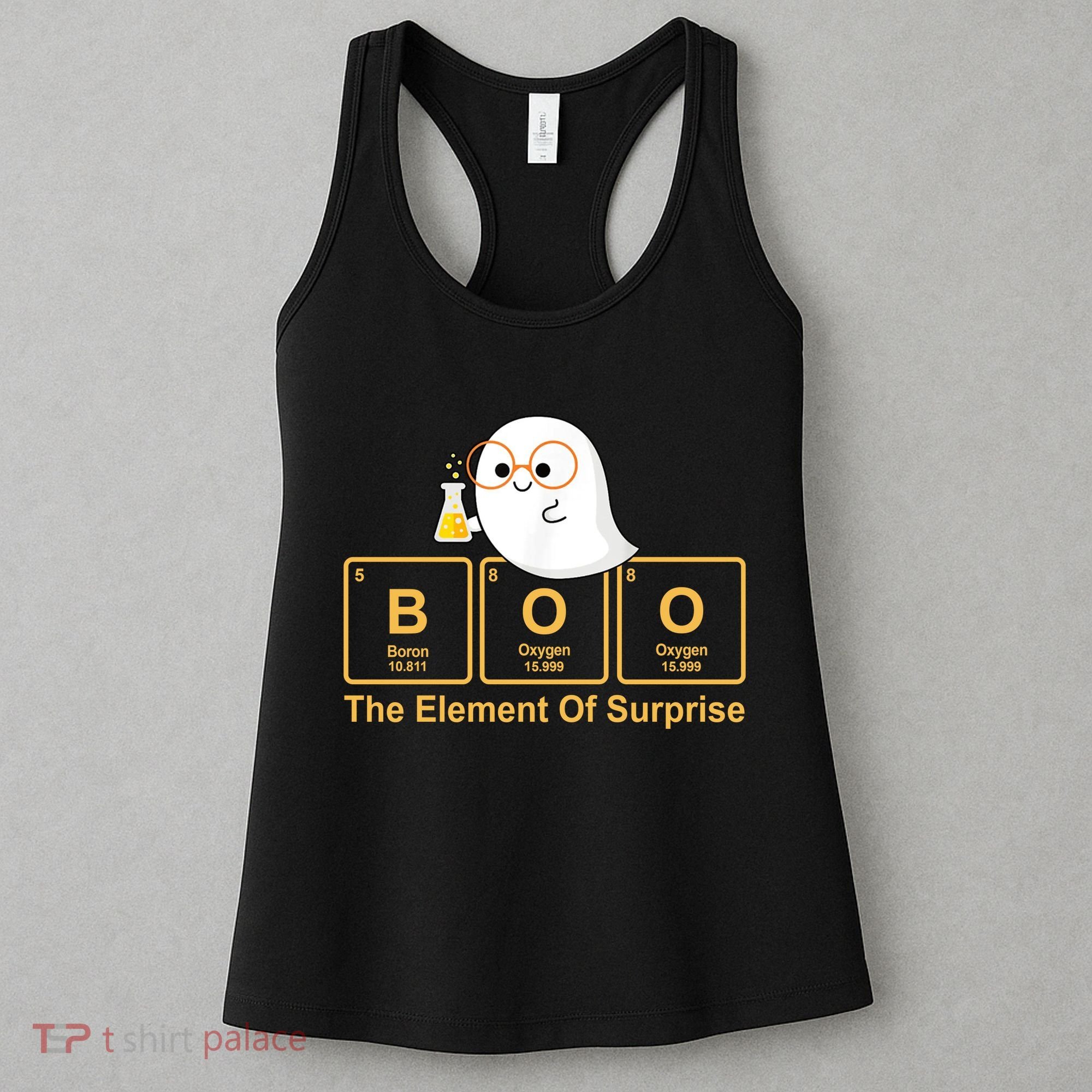 Boo The Element Of Surprise Ghost Chemist Halloween Women's Tank Top