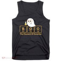 Boo The Element Of Surprise Ghost Chemist Halloween Tank Top thumb 0