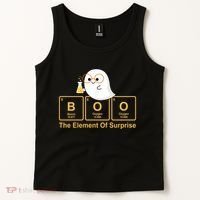 Boo The Element Of Surprise Ghost Chemist Halloween Tank Top thumb 2