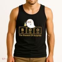 Boo The Element Of Surprise Ghost Chemist Halloween Tank Top thumb 3